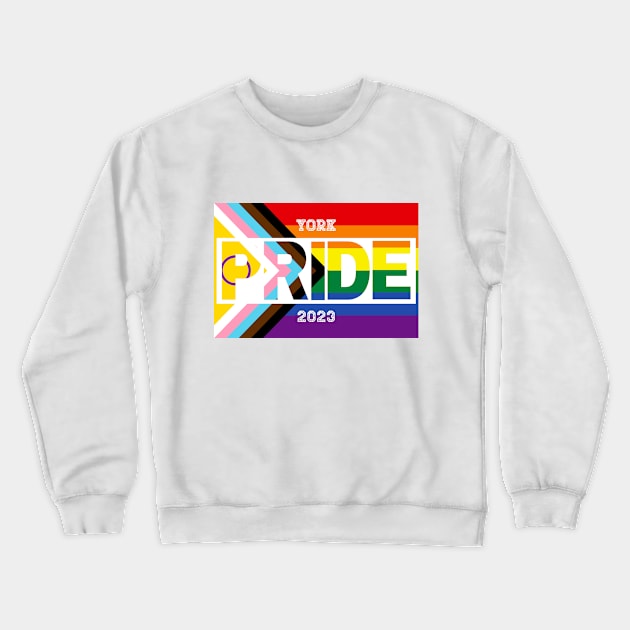 York Pride 2023 Crewneck Sweatshirt by Jay Major Designs